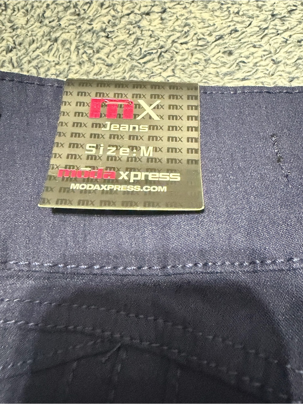 Moda Xpress Women's Navy Blue Cuffed Shorts Size M NWT (GOGO-9482NAVY) - Picture 3 of 11